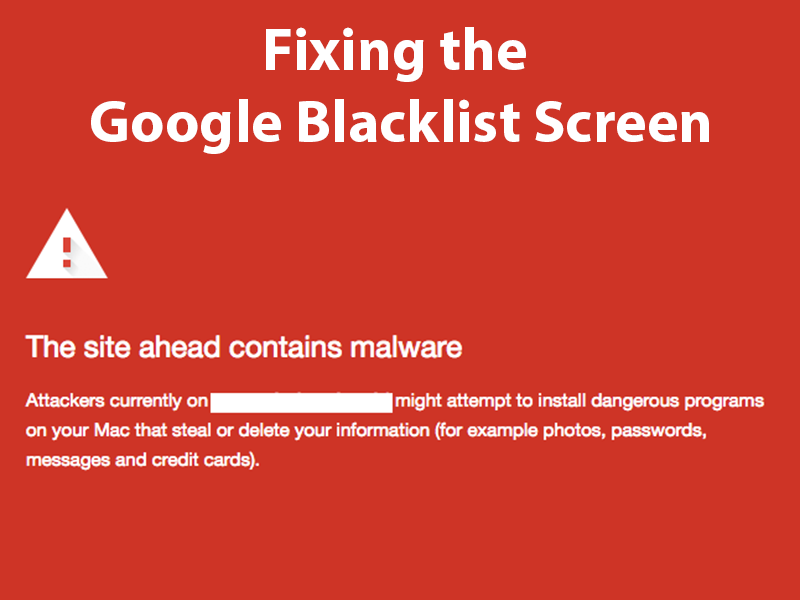 removing your WordPress website from google blacklist