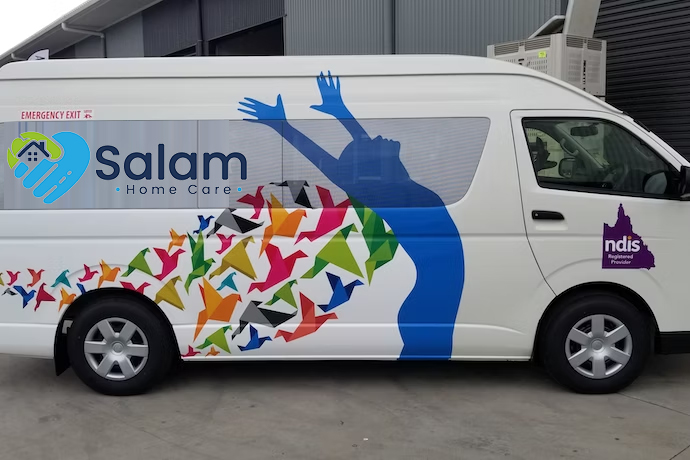 vehicle wrap marketing for NDIS professional