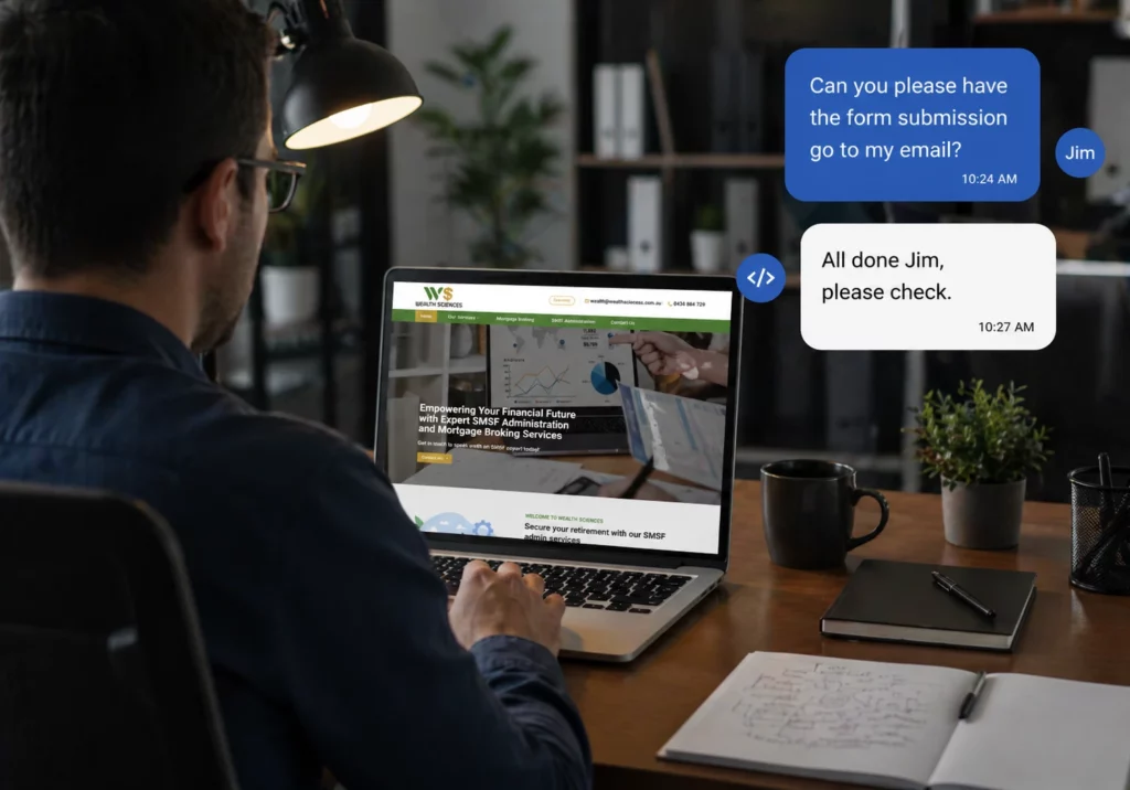 Financial services website design Australia - Uniweb