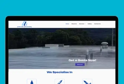 prime coat waterproofing website layout sydney