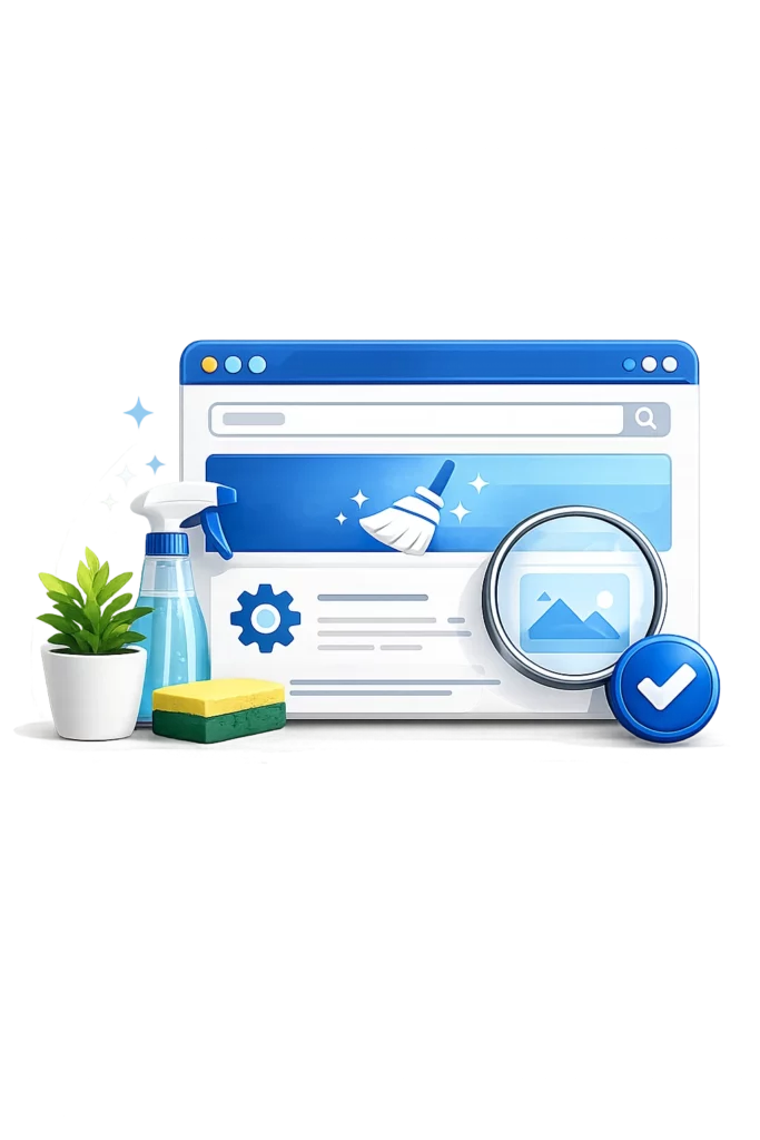 cleaning website design service by uniweb