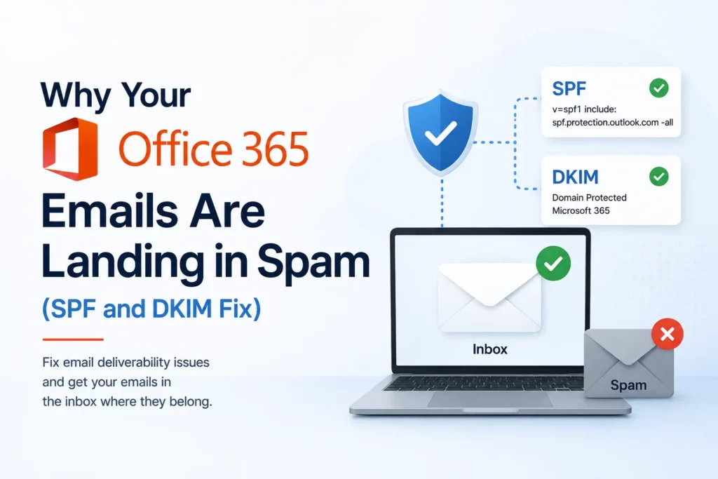 Why Your Office 365 Emails Are Landing in Spam SPF and DKIM Fix