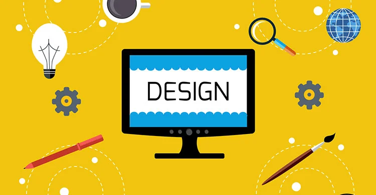 Professional web design concept for Sydney businesses with digital tools and website interface
