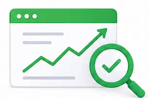 SEO growth chart icon showing WooCommerce Google rankings