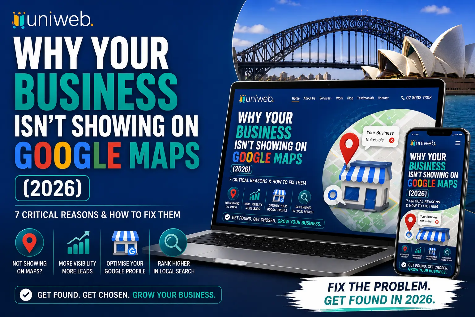 Australian business not showing on Google Maps : 7 reasons and fixes - web design syndey