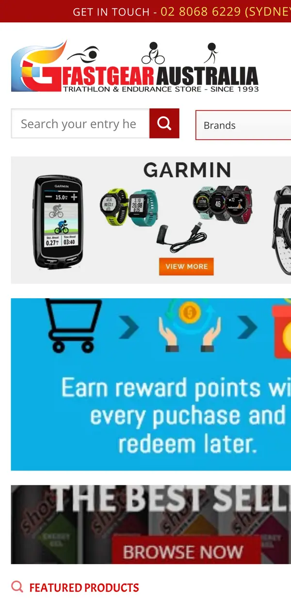 Fast Gear WooCommerce store on mobile built by Uniweb