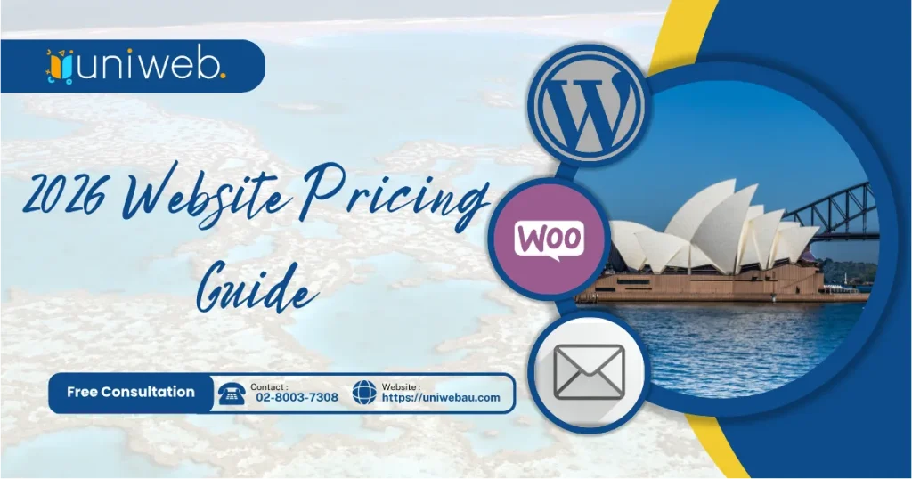 2026 website pricing guide for Australian businesses by Uniweb, Sydney